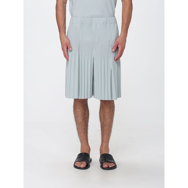 Homme Plisse Issey Miyake Shorts Men Grey
